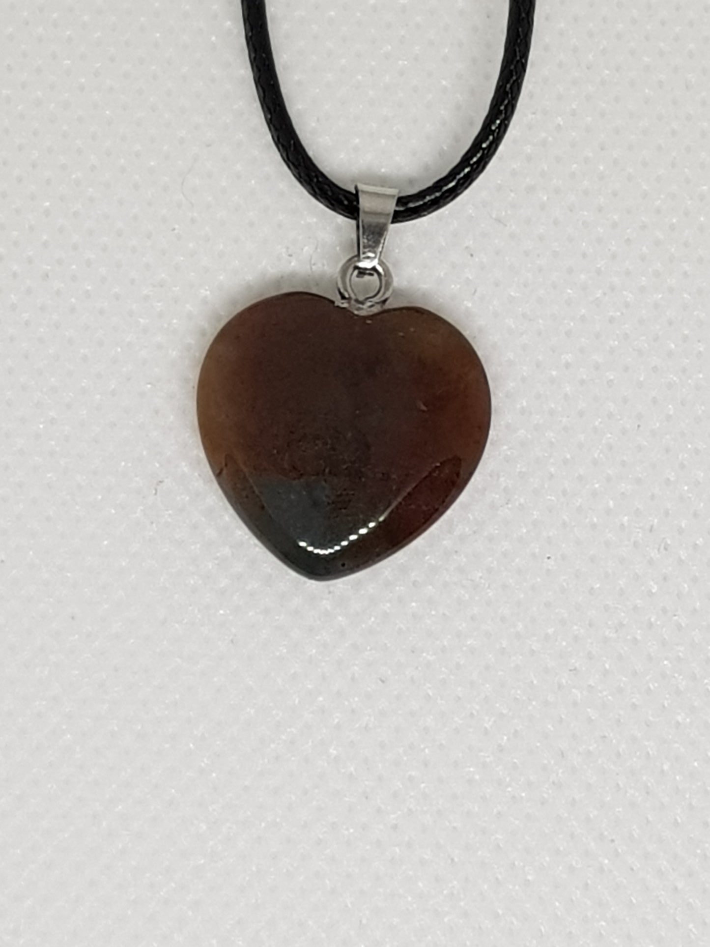 Healing Crystal 11 different Agate heart necklace