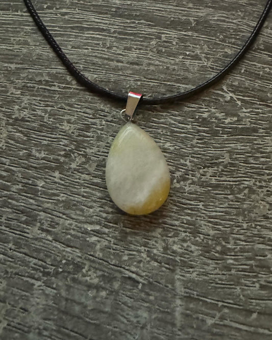 Tear drop Chakra Necklace Quartz Healing Reiki Crystal