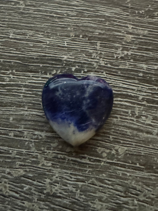 Small Sodalite Heart healing Stone