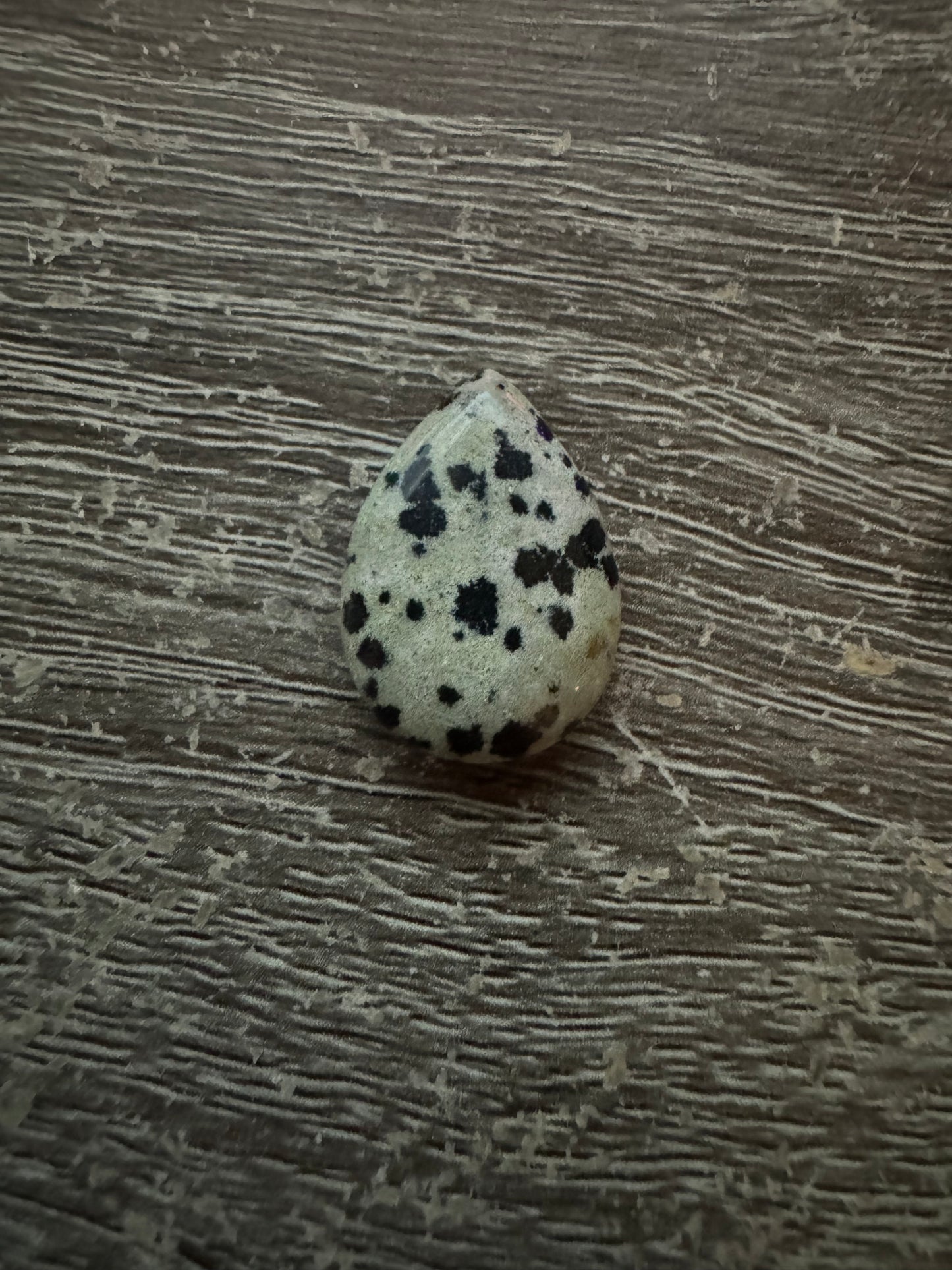 Small Tear drop Dalmatian healing stone